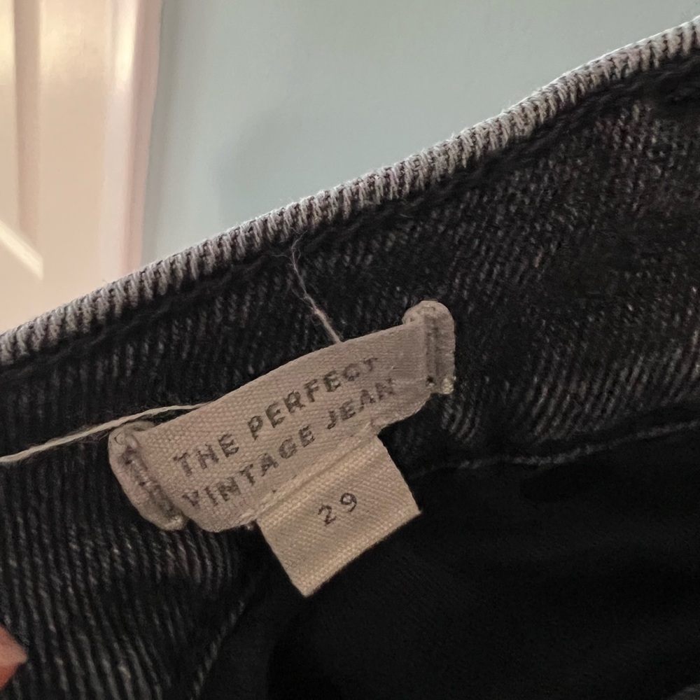 Madewell: The Perfect Vintage Black Jean 29